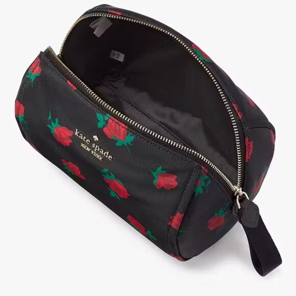 Kate Spade Chelsea Rose Toss Printed Medium Cosmetic Case - Picture 6 of 7